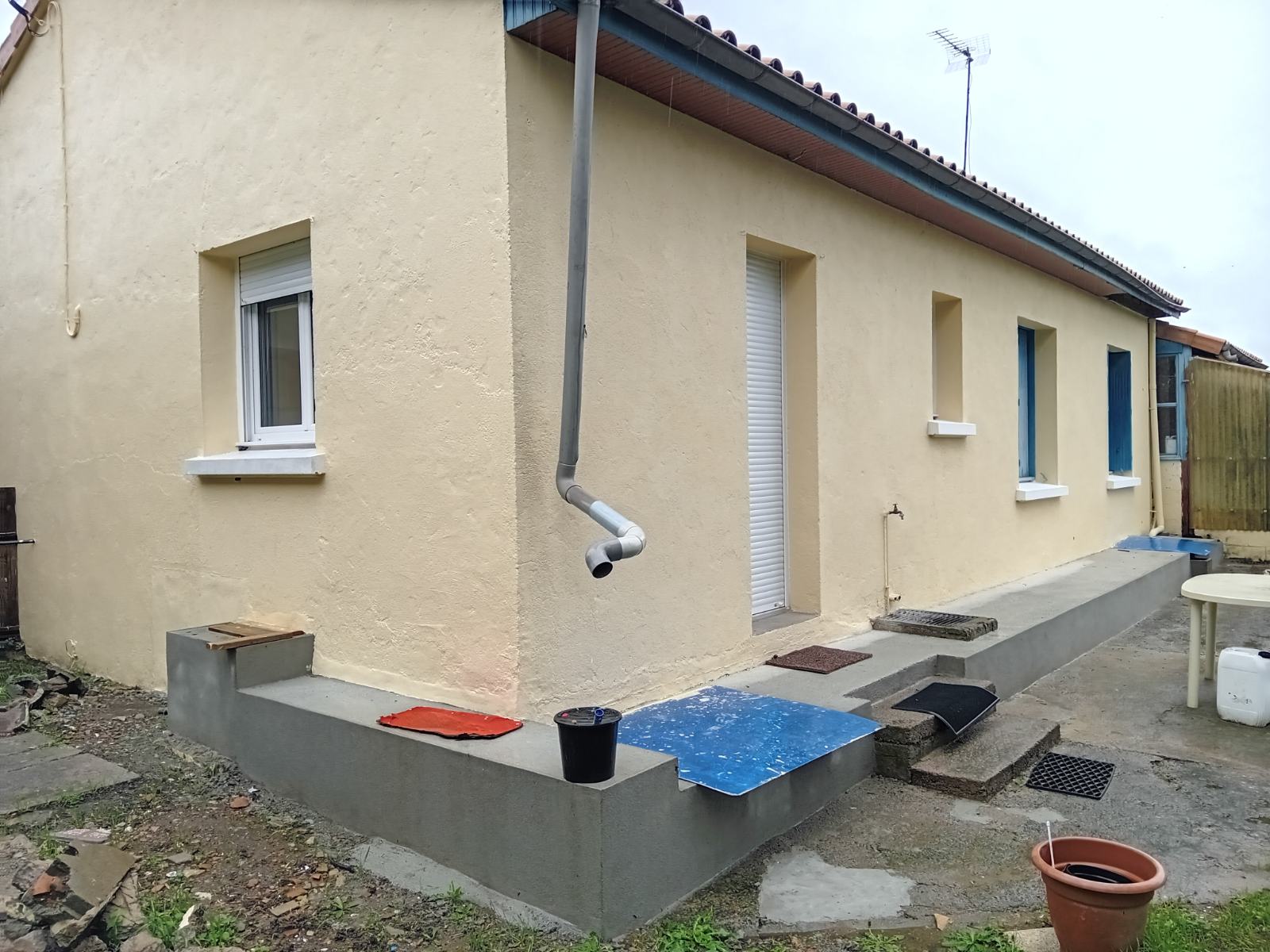 Peinture Façade Thouars - Chape Béton