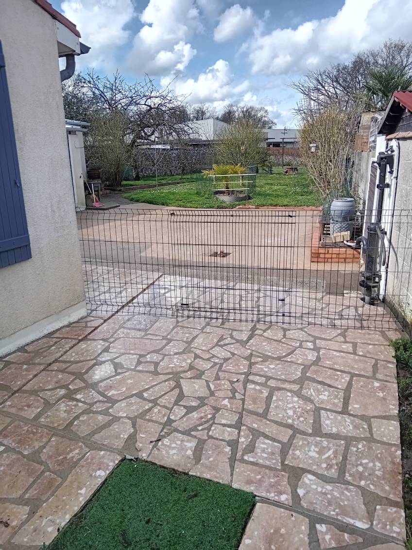 Nettoyage d'une terrasse à Thouars